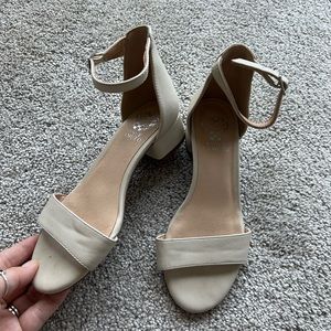 Vince Camuto Kids Ivory Heeled Sandals